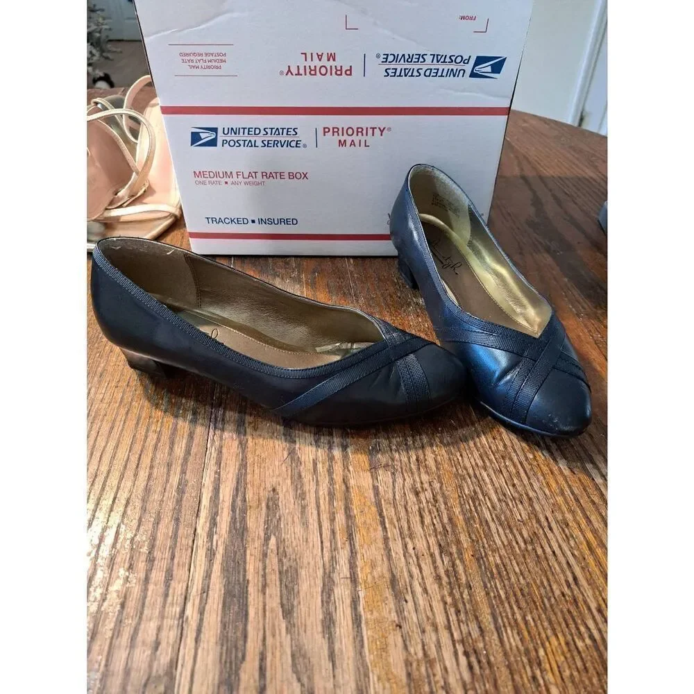 7W Soft Style Hush Puppy Blue Slip On Shoes
